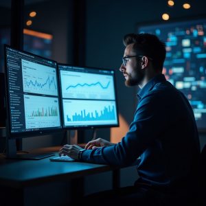 Flux Dev A professional modern image of an SEO specialist anal 3